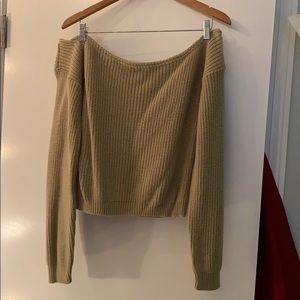 Off the shoulder sweater
